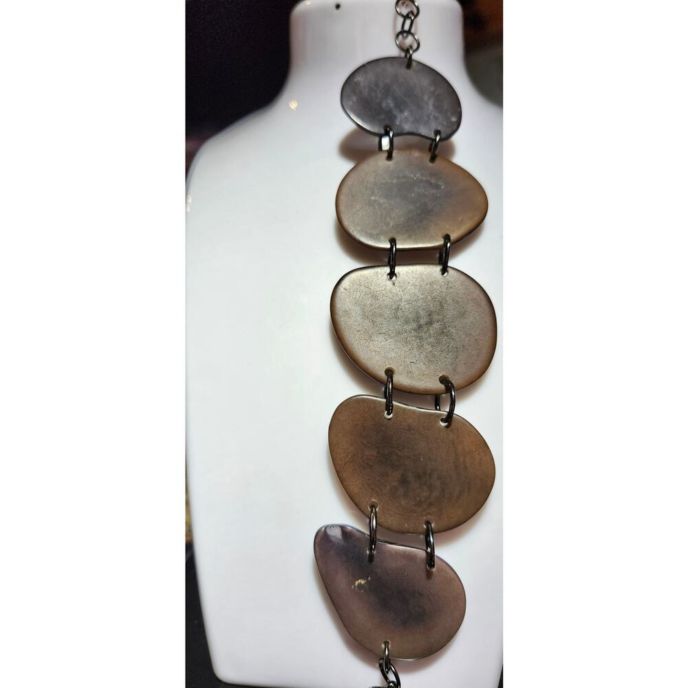 Vintage Handcrafted Entada Seed Pod Rattle/Boho Bracelet - Picture 4 of 6
